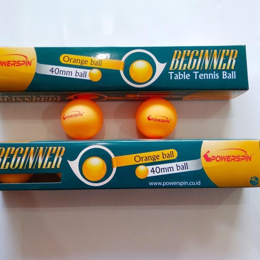 Grosir Terbaik Bola Pingpong Tenis Meja Powerspin Beginner 40mm Kuning