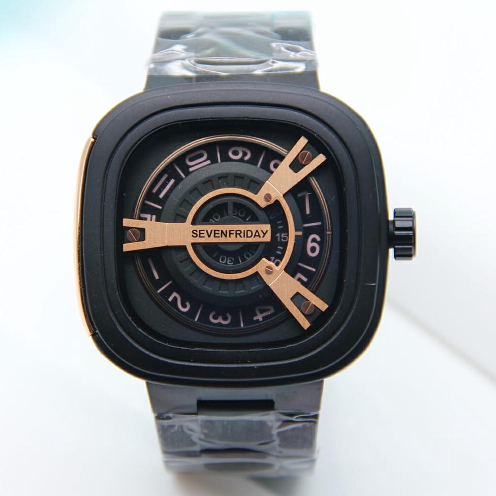 Y65O Sevenfriday Jam Tangan Pria Cowok Laki Laki Anti Air Original Terbaru Mewah 2022 Tali Rantai Ta