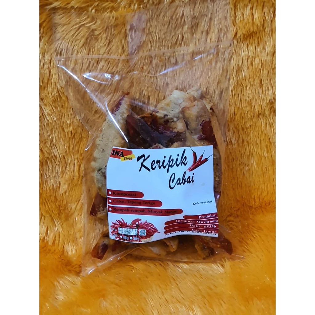 

KERIPIK SAYUR - Keripik Cabai (kemasan 100gr)