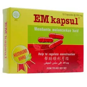 EM Kapsul 12 Kapsul / Membantu Melancarkan Haid