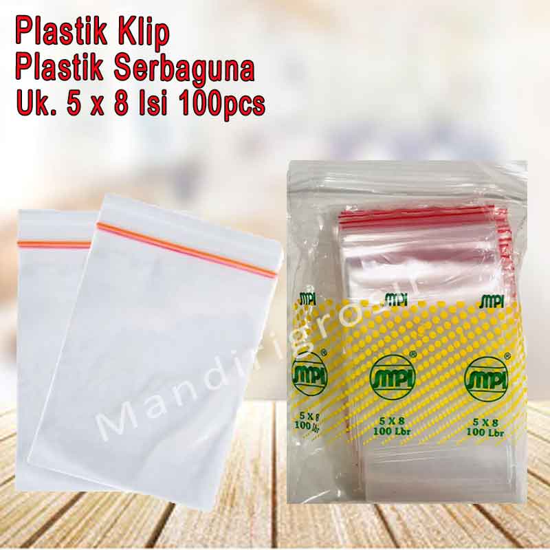 Plastik Serbaguna * Plastik Klip * Plastik uk.5 x 8 100pcs