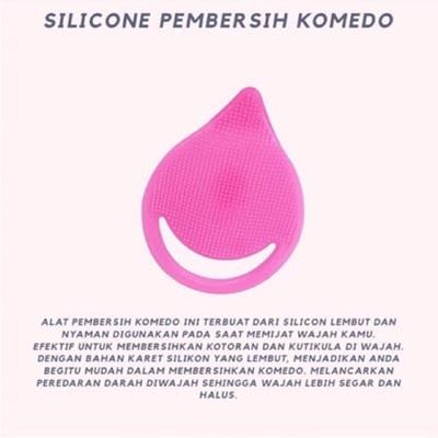 SIKAT PEMBERSIH WAJAH JELLY / SILICONE SILIKON PEMBERSIH KOMEDO MS CLEANSER