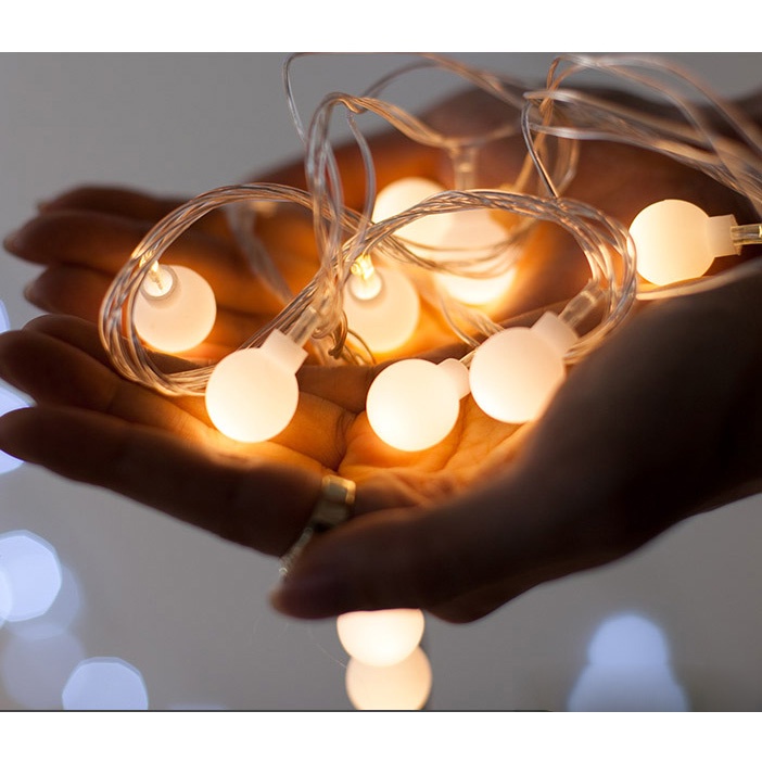 Lampu Hias Dekorasi Kamar Fairy Ball Cherry White