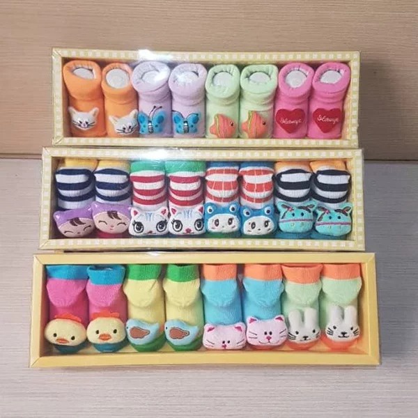 Gift Box Set | Kaos Kaki Bayi Box - Kaos Kaki Bayi Pingo 4's