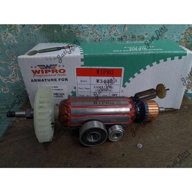 Angker / Armature Wipro W3435, Gerindra merk Wipro 3435