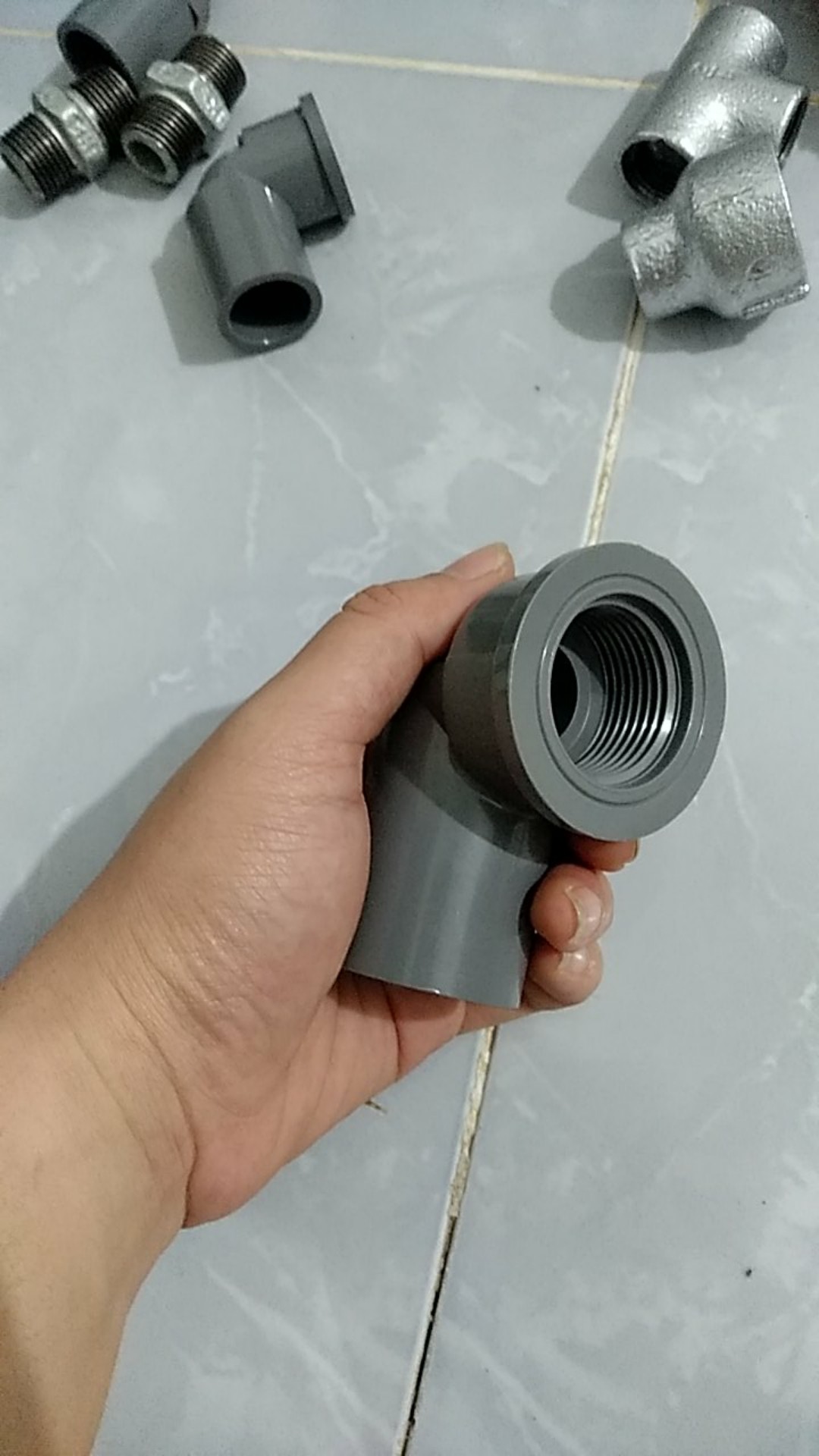 Elbow / Knie Drat Dalam Pvc (rucika) D. 1 X 90 Deg - Female Elbow