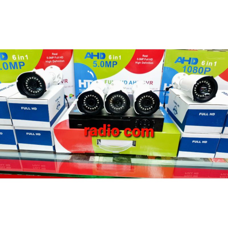 paket cctv 5 kamera outdoor 5mp full hd ir sony lengkap siap pasang