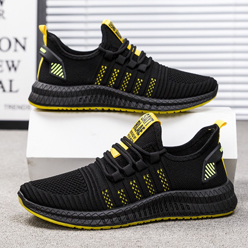 COD Highland Sepatu Sneakers Pria Hitam Sepatu Kanvas Jalan Casual Sepatu Pria Buat Jalan Running Sport Shoes IMPORT MR112