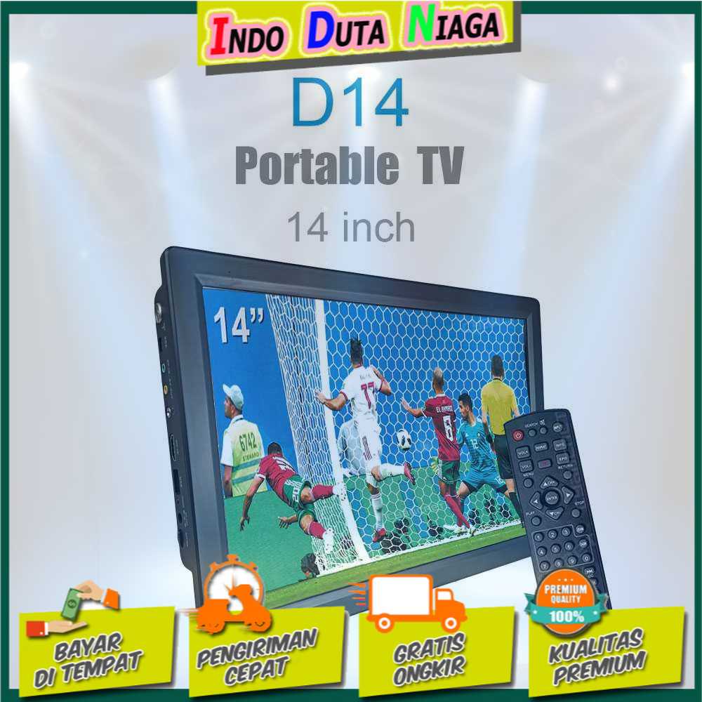 IDN TECH - LEADSTAR Portable HD TV Monitor 14 Inch DVB-T2 + Analog - D14