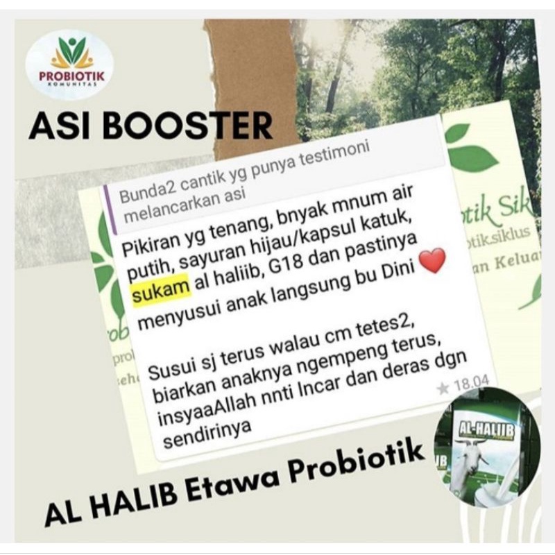 SUSU ETAWA AL HALIIB  COKLAT DAN ORIGINAL 200 gram