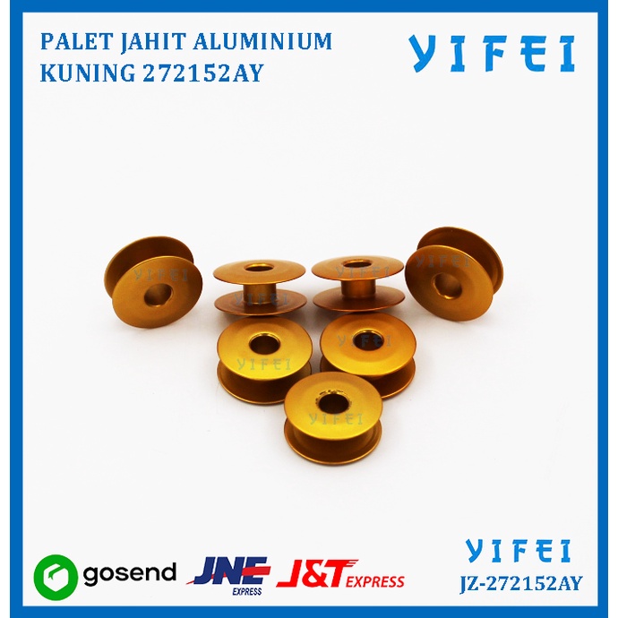 PALET JAHIT ALUMINIUM KUNING 272152AY/BOBBIN HIGH SPEED YIFEI-272152AY