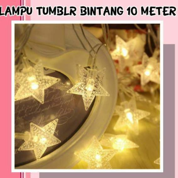 ((BISA COD)) Lampu Tumblr Bintang 10 Meter, Lampu Tumblr, Lampu Bintang Lampu natal Lampu LED