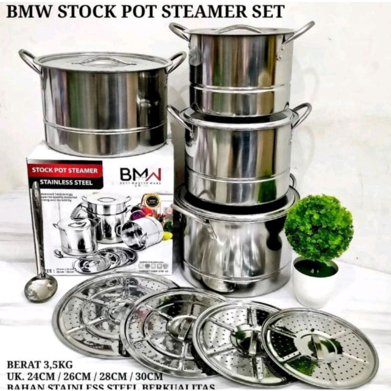Panci Steamer Stockpot BMW