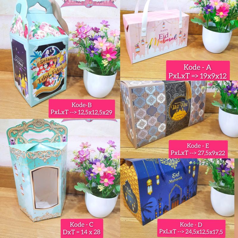 hampers parcel box gift kado lebaran dus kue kering murah kokoh