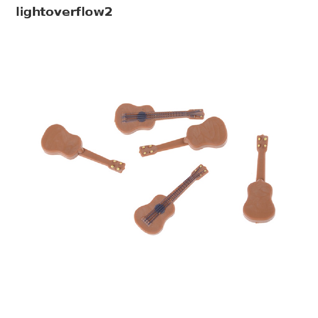 (lightoverflow2) Miniatur Gitar Klasik Skala 1: 12 / 1: 24 Untuk Dekorasi Rumah Boneka
