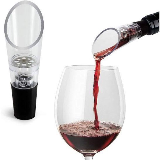 

Wine Aerator Wine pourer dengan saringan decanter cap