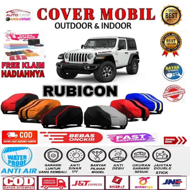 Cover Mobil Sarung Mobil RUBICON Mantel Mobil Rubicon Selimut Penutup Mobil Rubicon Kerudung Mobil Rubicon Outdoor Indoor