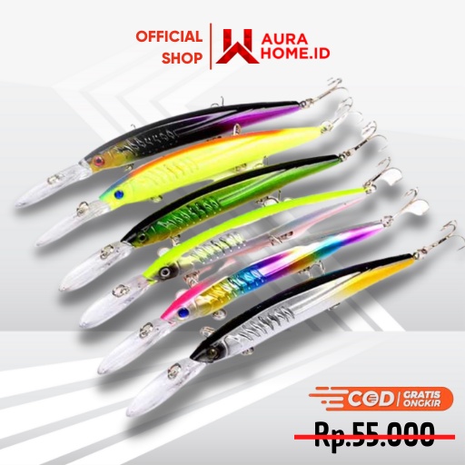 Kail Pancing Model Ikan / Kail Bait Umpan Pancing Hidup Buatan Palsu Tiruan Mainan Untuk Mancing Ika