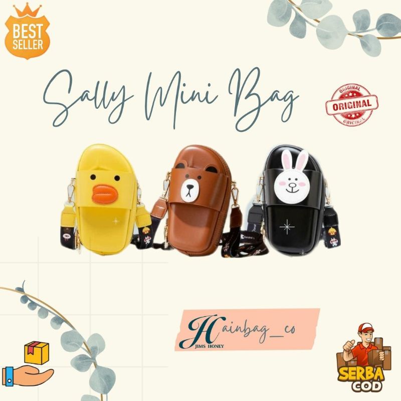 Jim's Honey - Sally Mini Bag / Tas Selempang Mini Karikatur Line / Sally Brown Line