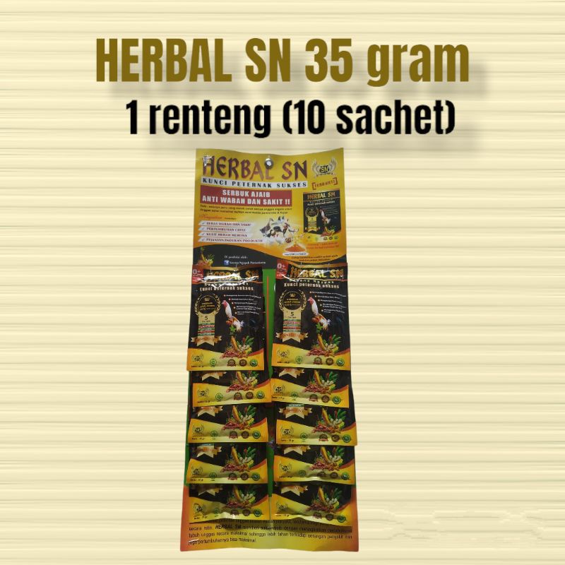 HERBAL SN SASANA NGAPAK JAMU HERBAL AYAM 1 renceng
