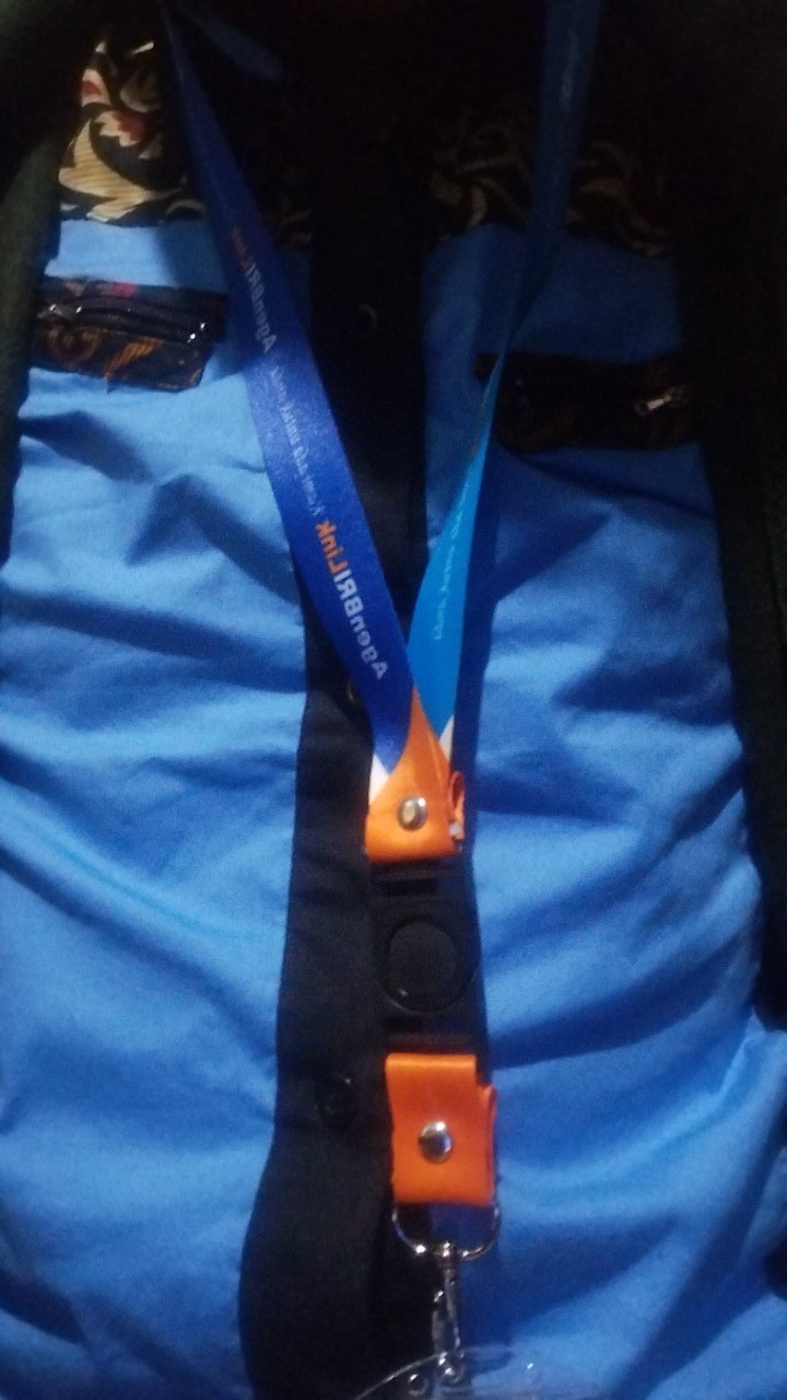 Lanyard Print Sublim Full Color Desain Custom Tali Id Card Cetak Ful Color  Panjang 45 X Lebar2cm