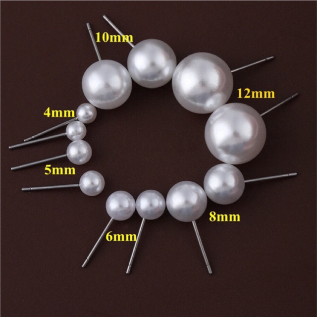 Anting Mutiara warna putih anting tusuk korea Shopee Anting Mutiara warna putih anting tusuk korea Shopee