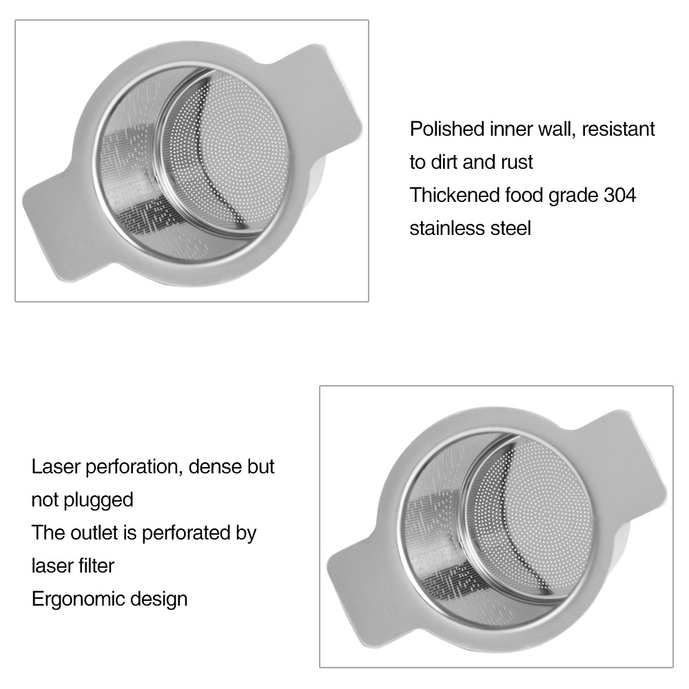 Saringan Teh / Kopi Bahan Stainless Steel Dapat Digunakan Kembali