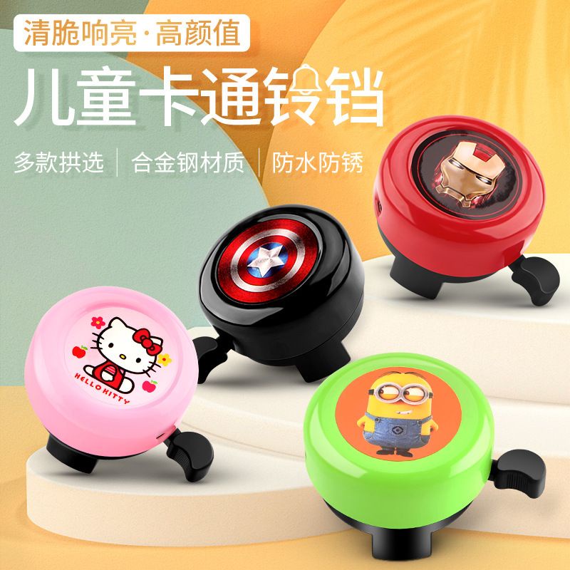 BEL BELL sepeda anak kartun karakter pony hello kitty iron man transformen