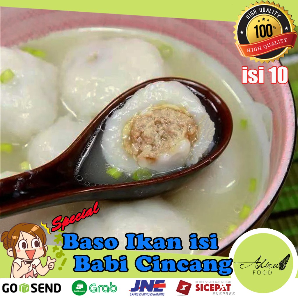 BAKSO IKAN isi BABI CINCANG NIKMAT HIWAN Frozen Food