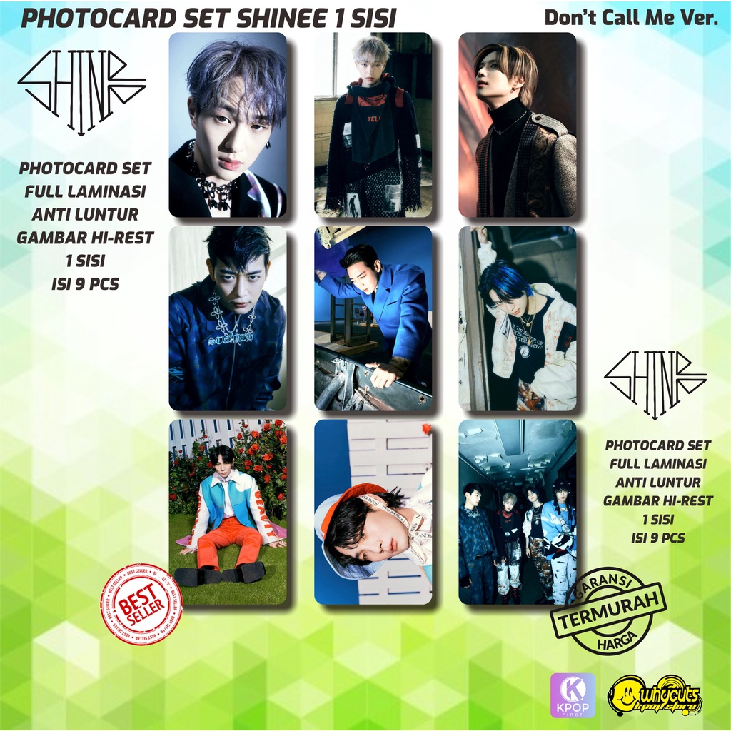 PHOTOCARD SET KPOP / SHINEE ATLANTIS / 1 SISI FULL LAMINASI
