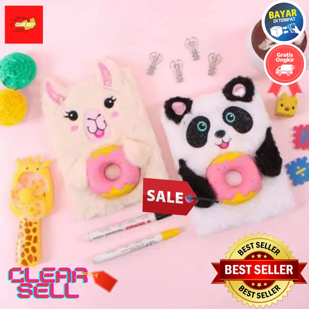 

Buku tulis squishy / Notebook / Notepad motif Cartoon animal squishy F2087
