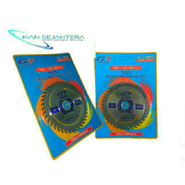 Wood Cutting Pisau Gergaji Kayu Mata Cirkel Tct 4 Inch X 40 T Gt Ultra Thin