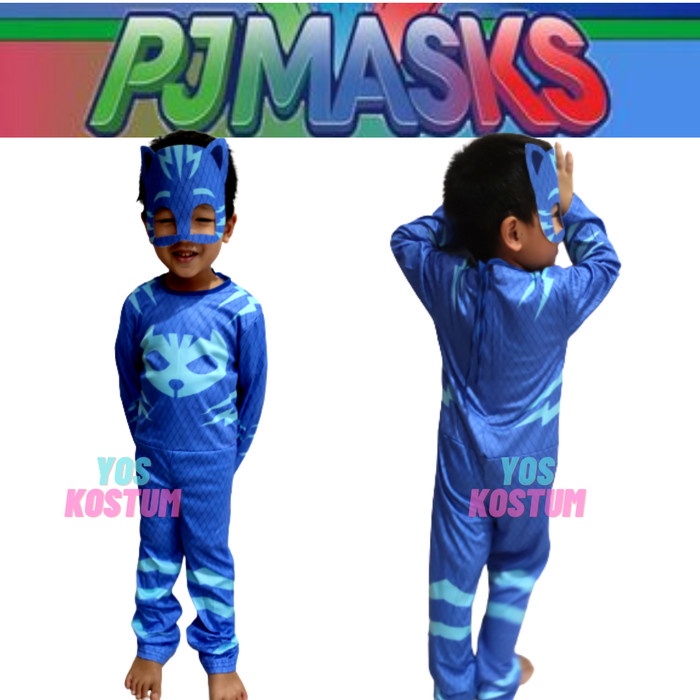 Kostum PJ Masks Anak Baju Import Karakter Laki Laki Perempuan Ultah