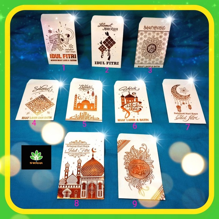 

MENYURAT-SURAT- AMPLOP LEBARAN POLI MENGKILAP SPESIAL - ANGPAU AMPLOP IDUL FITRI POLI -SURAT-