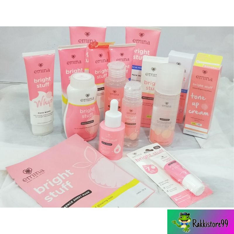 ❣️Rakkistore99❣️EMINA Bright Stuff Series | pencerah Emina toner face wash moisturizing tone up ACNE PRONE