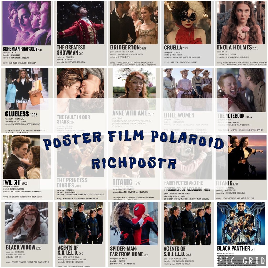 POSTER Dinding FILEM POLAROID Album Lagu VIRAL - Dekorasi Hiasan Walpaper dinding aesthetic  Filem S