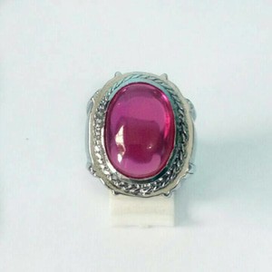 CINCIN PERMATA MERAH ROSE KEKERASAN DIATAS 8 SKALA MOHS RING TANAM