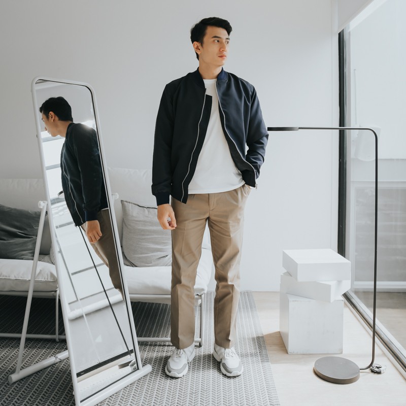 Radwah Man - Bomber Jacket Navy - Jaket Pria