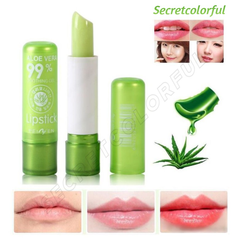 KISS BEAUTY Lipstick Aloe Vera Original Dapat Berubah Warna (Harga 1pcs)