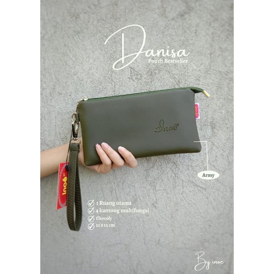 DOMPET FLIP DANISA CHOCOLY / KULIT SINTETIS SNOW POUCH DOMPET BY INOE ORI