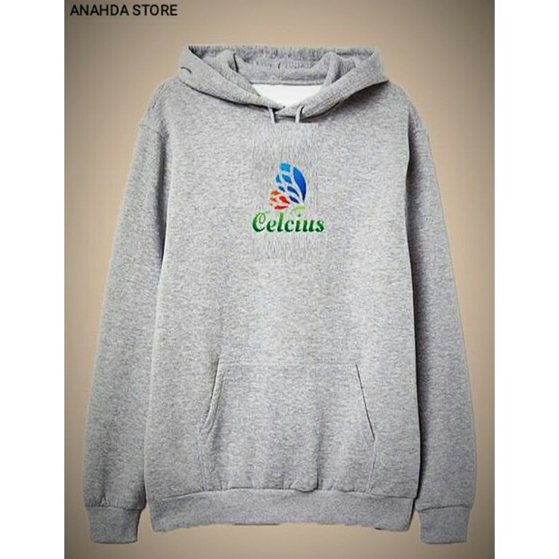 jaket Celcius sweater Hoodie abu Misty C10060S Butterfly Celcius