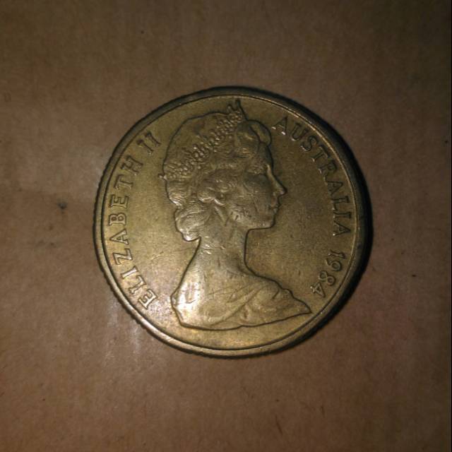 Uang koin kuno ELIZABETH tahun 1984