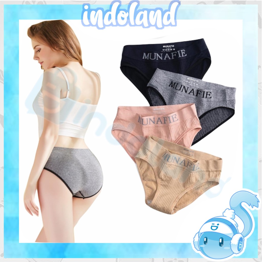 ☀INDOLAND☀ B032 Celana PAKAIAN Dalam Wanita KORSET PANTS Slim Body CD Pant Kolor underwear