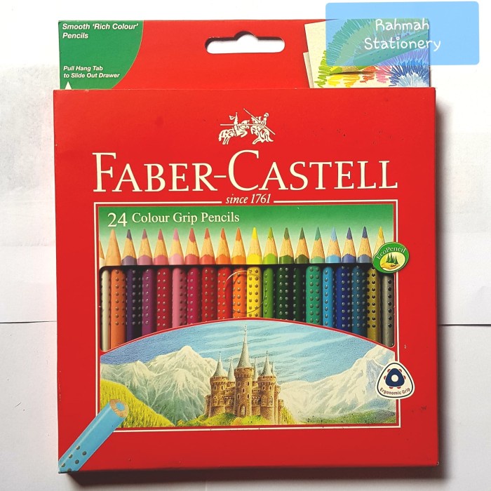 

WARNAPENSIL- FABER-CASTELL CLASSIC COLOUR GRIP 24 / PENSIL WARNA 24 GRIP CLASSIC -PENSIL WARNA