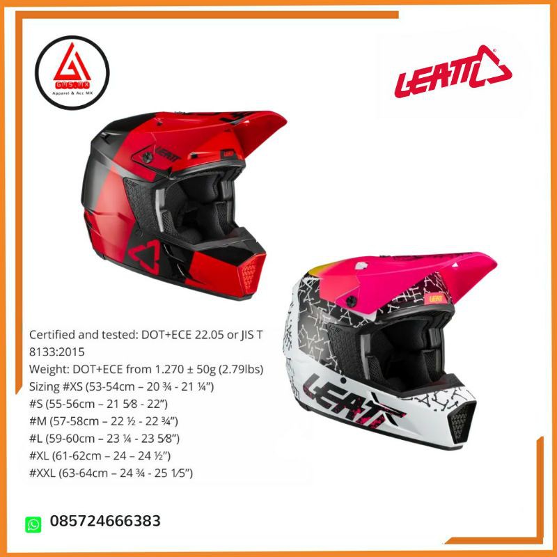 HELM LEATT MOTO 3.5, HELM LEATT TRAIL 3.5, HELM MOTOCROSS LEATT 3.5