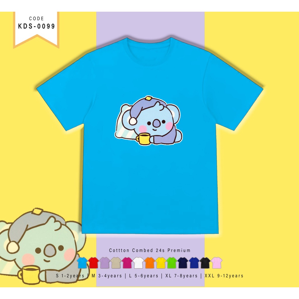 T-SHIRT KIDS / KAOS ANAK / BAJU SANTAI / KARAKTER BT211S SPLEEP/ ADEM