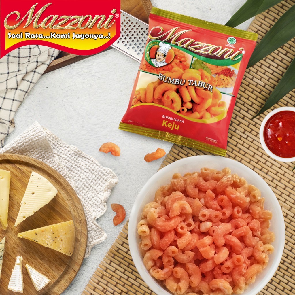 Mazzoni Bumbu Tabur Keju / Rumput Laut / Sapi Panggang Bumbu Instan Bumbu Masak 100g