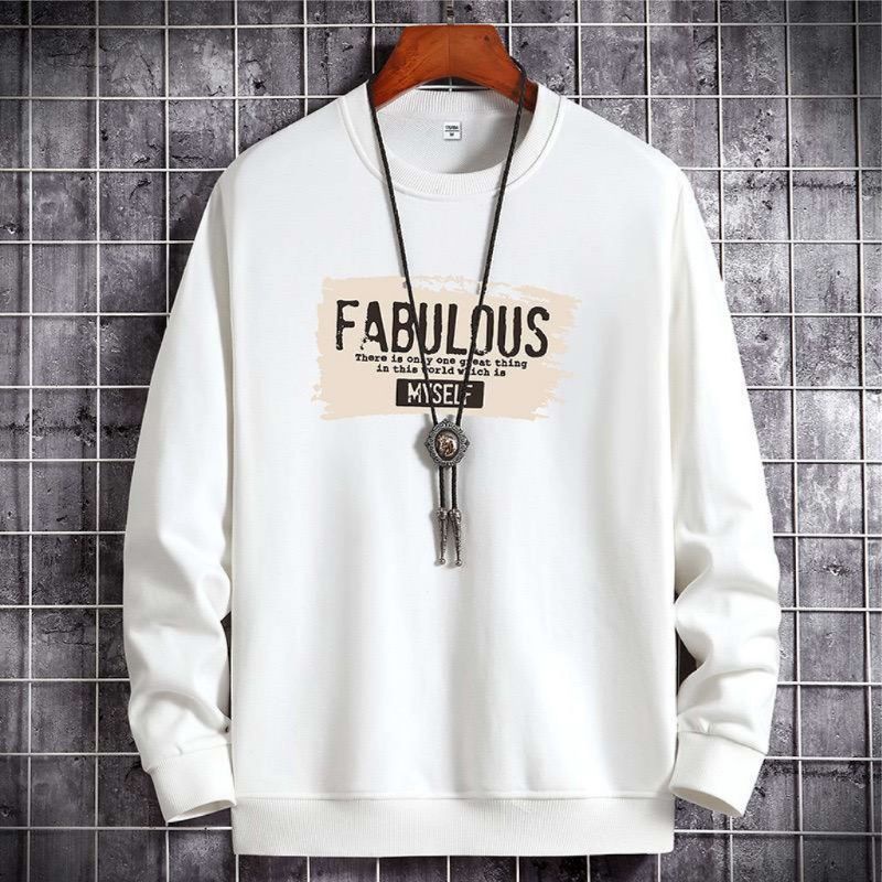 Sweater crewneck pria terbaru FABULOUS basic pria wanita termurah kualitas distro