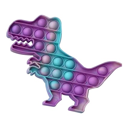 glinkshop1 Pop it Square Unicorn Dinosaurus Among Us Love Bulat popit Marble Degradasi Tie Dye-Dino Dye