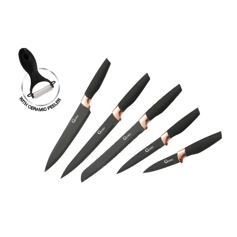 Oxone Pisau Set OX-609N Onyx Black Knife Set
